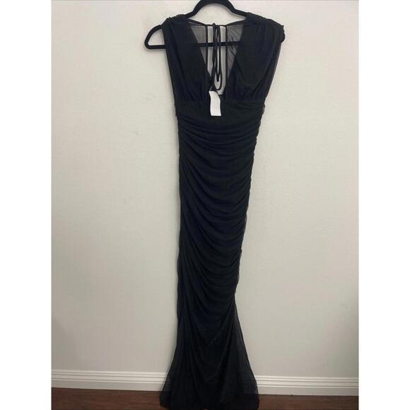 Revolve NBD Jaime Gown black sheer long dress size S NWT $298msrp - Picture 8 of 10